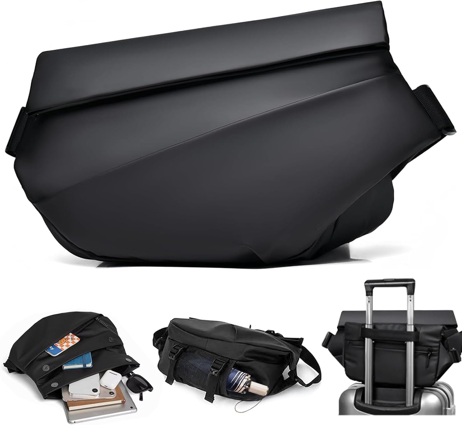 Cycling To Work - Large Anti-Theft Crossbody Bags for Men