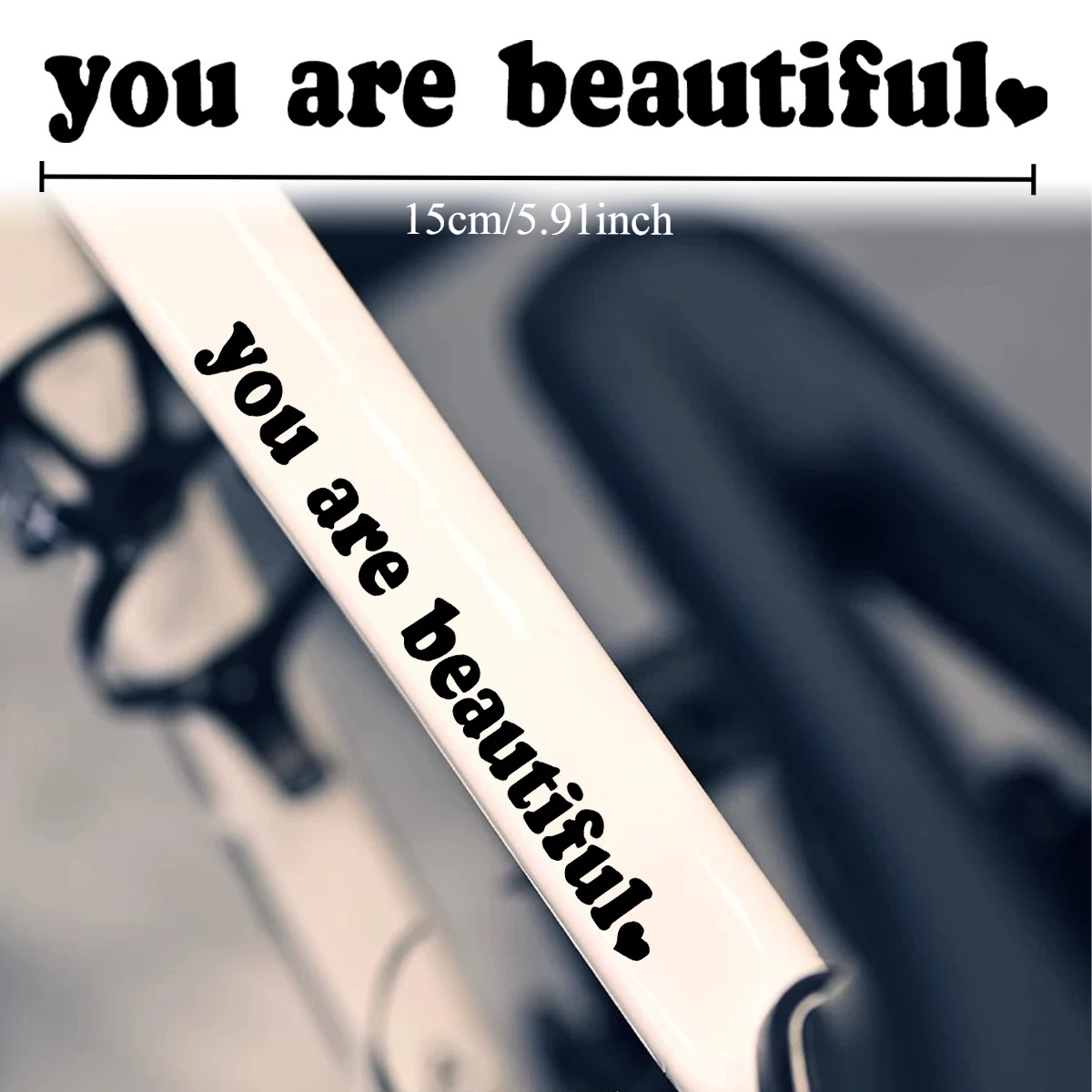 2PCS You Are Beautiful Heart Q - огляд і ціна Cycling Quote