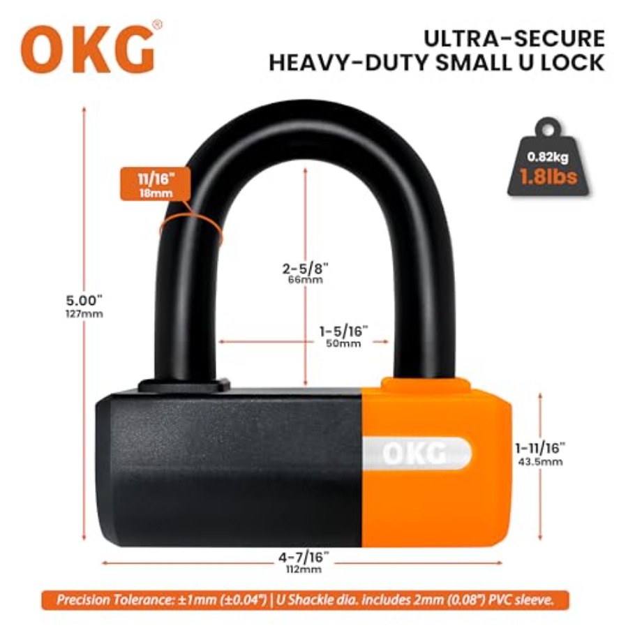 OKG Heavy Duty Small U Lock 18 - огляд і ціна U Lock Heavy Duty