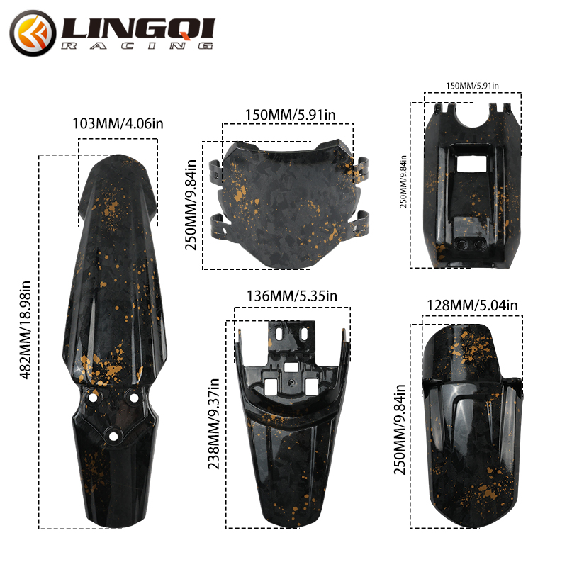 LINGQI Front Rear Mudguard Pit - огляд і ціна Bike Light Front Rear
