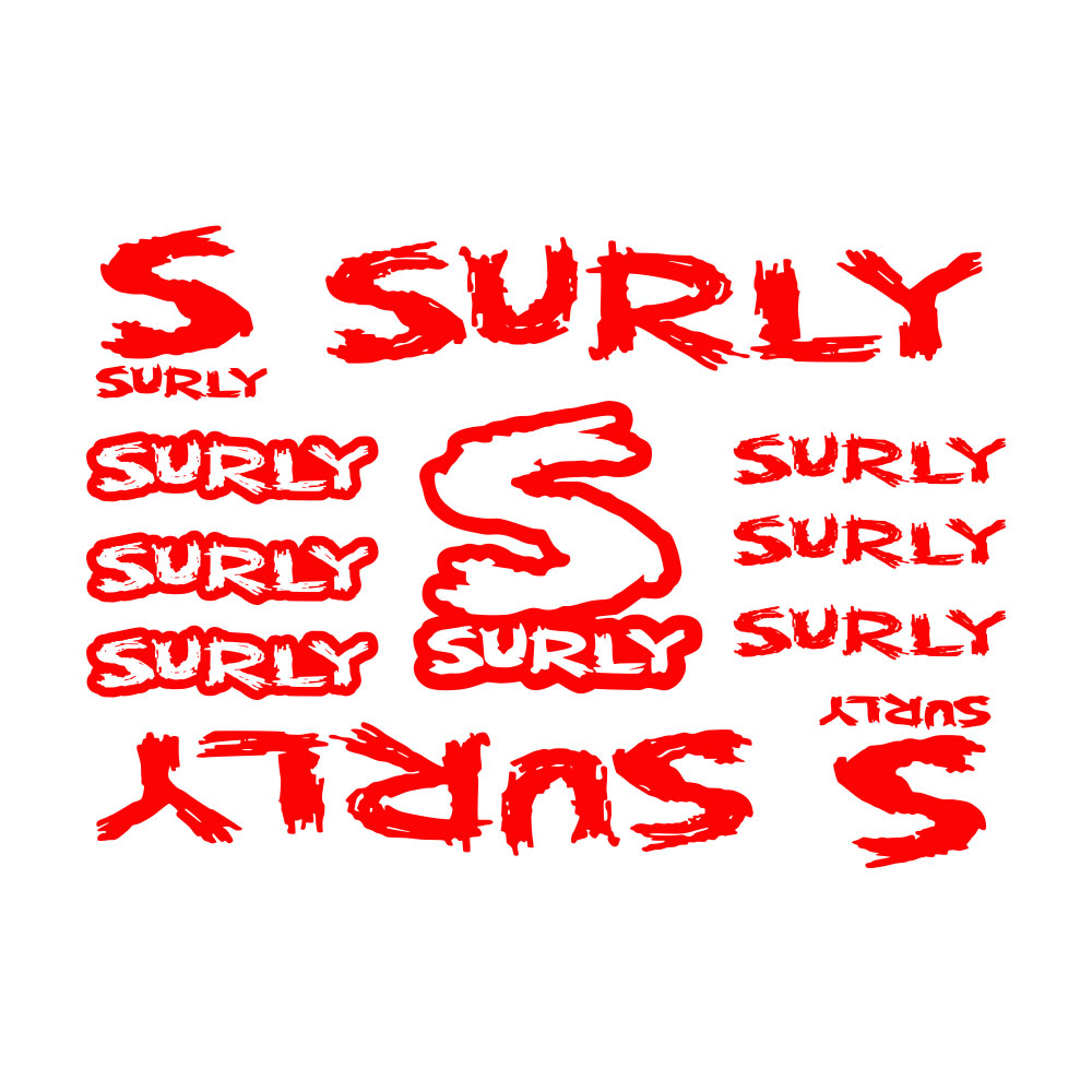 11Pcs Surly Bicycle Frame Stic - огляд і ціна Cycling Quote
