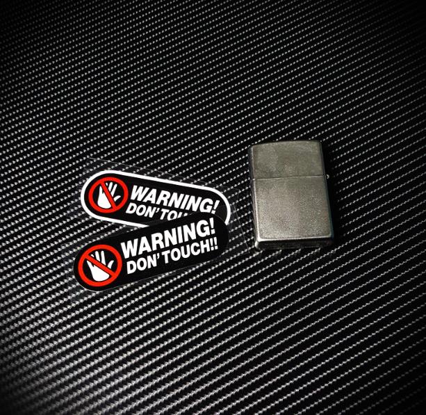 Warning Don't Touch  Sticker R - огляд і ціна Cycling Quote
