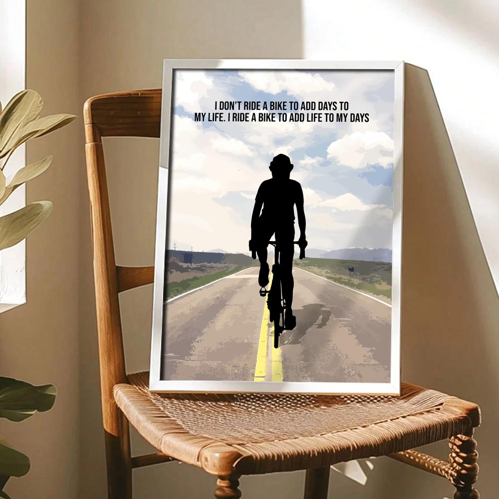 Cycling Motivation Quote Art P - огляд і ціна Cycling Quote