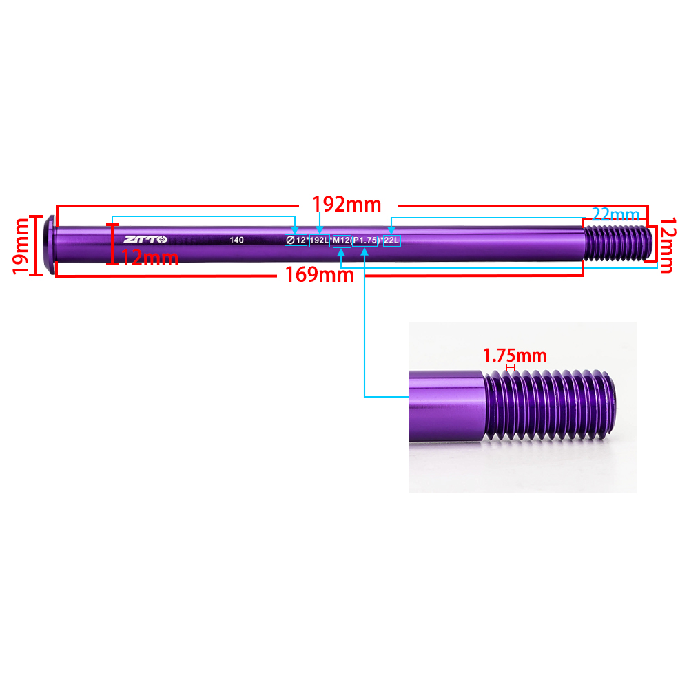 ZTTO M12xP1.0/1.5/1.75 MTB Roa - огляд і ціна Dynamo Hub Front