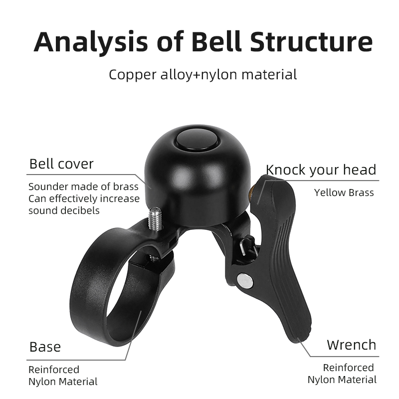 ESLNF Bicycle Bell for Road Bi - огляд і ціна Bell Handlebar Ring